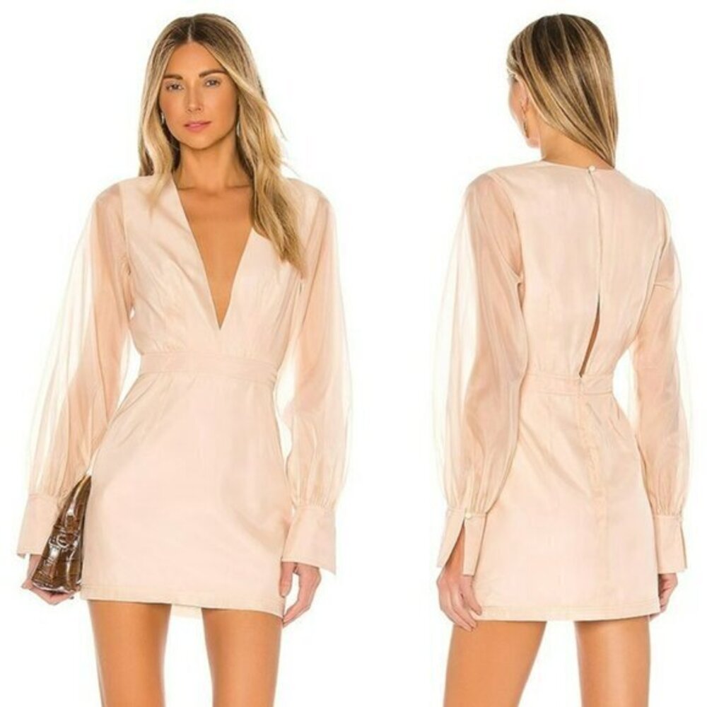 L'Academie The Penelope Mini Dress - Nude